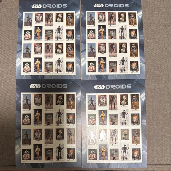 Star Wars Droids Stamp Sheet